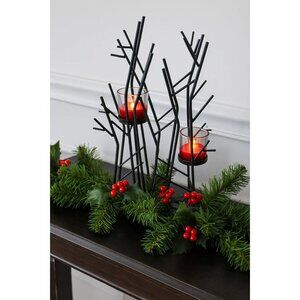 Partylite Twinkling Twigs Centerpiece 13" Iron Candle Holder Medium Rare Retired